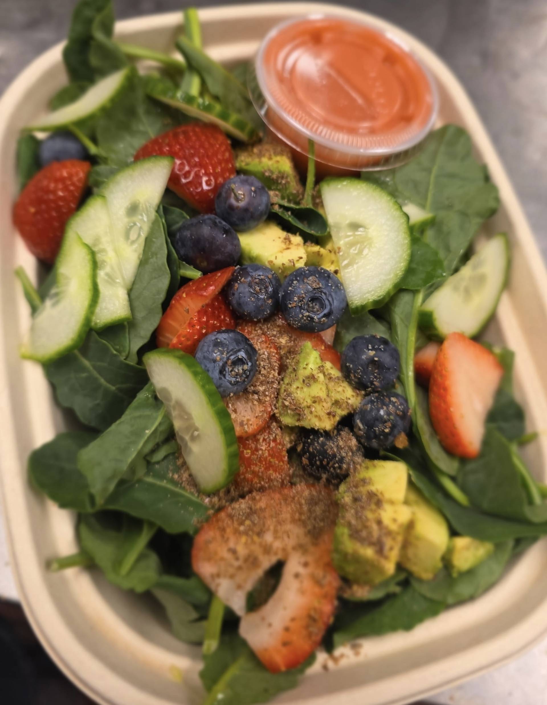 Spring Berry Superfood Salad-Chicken Spring Berry Superfood Salad-Chicken