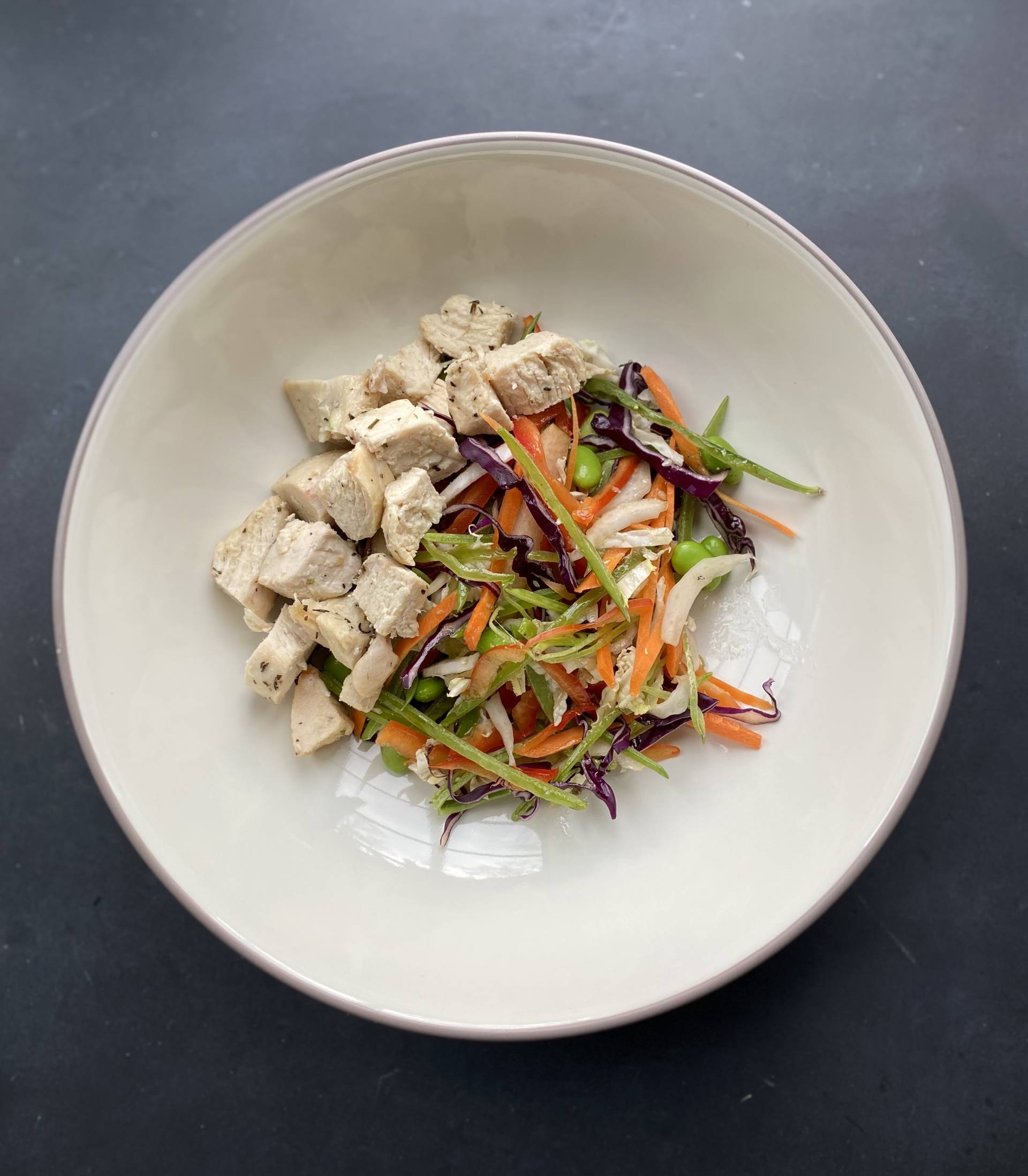 Asian Vegetable Salad with chicken