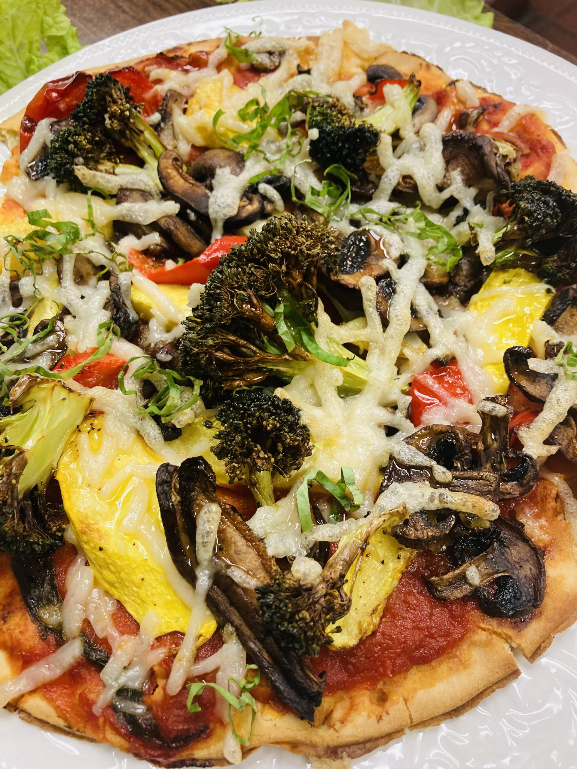 Cauliflower Vegetable Pizza Cauliflower Vegetable Pizza
