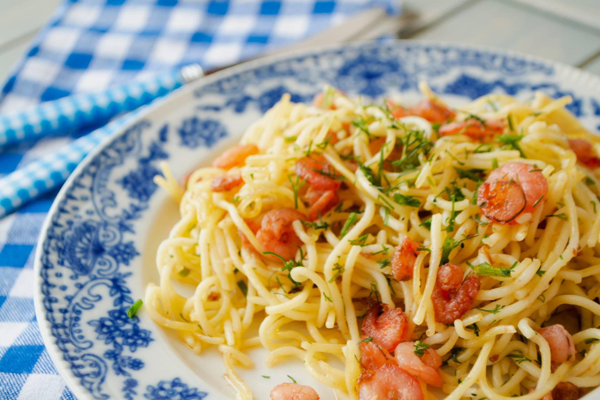 Pasta Primavera-Shrimp