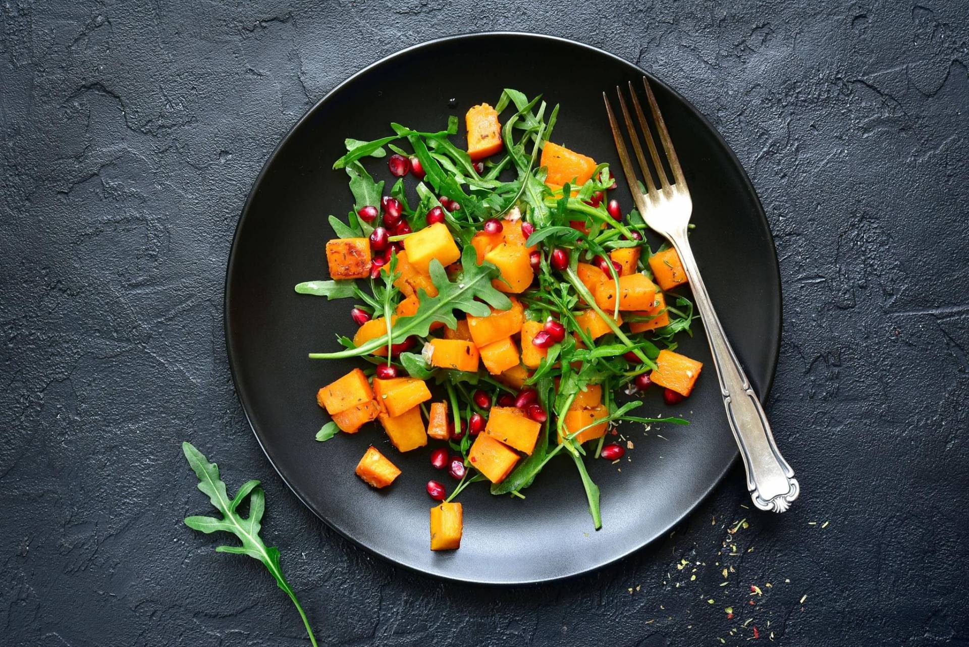 Winter Salad with salmon