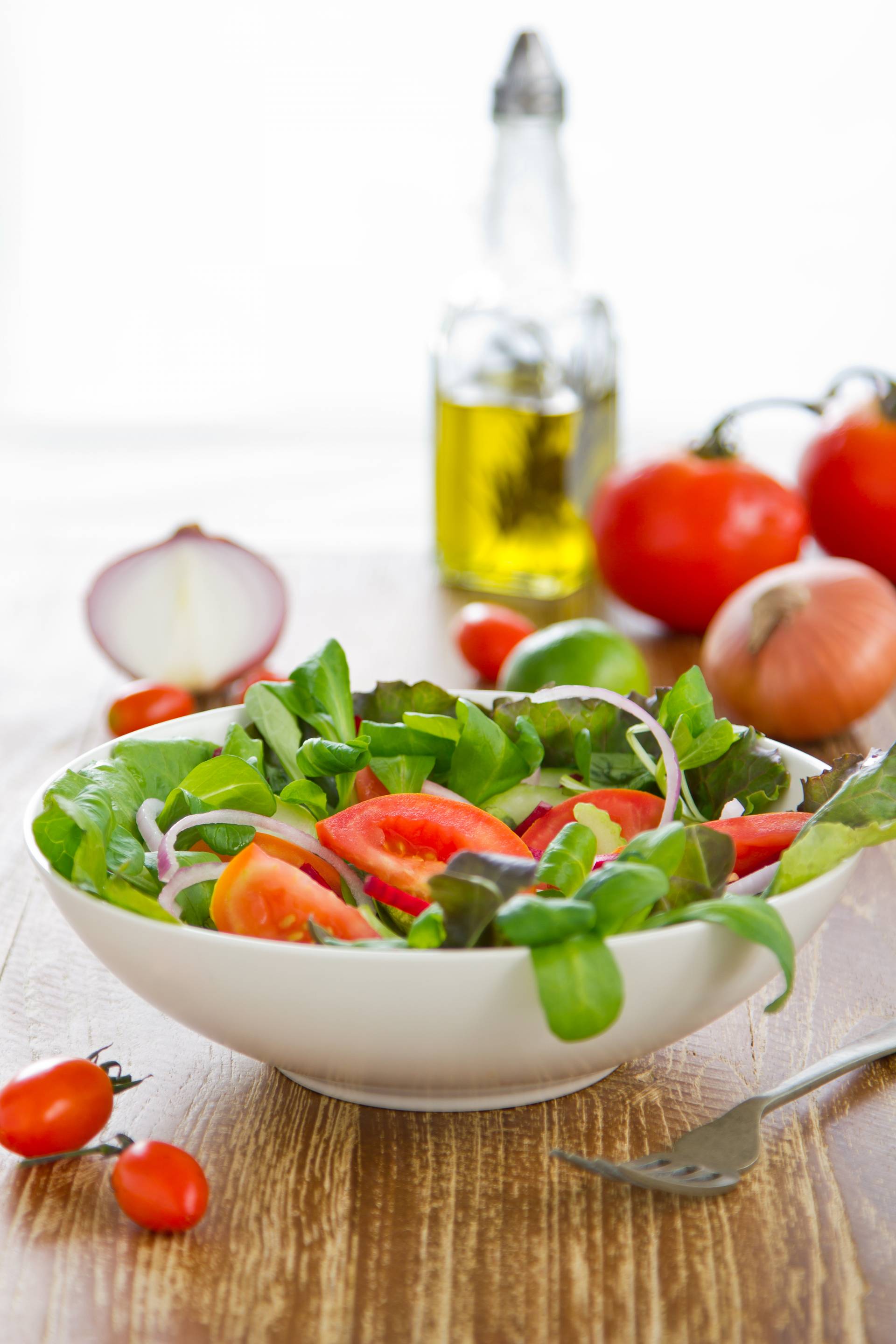 Power Green Salad-salmon