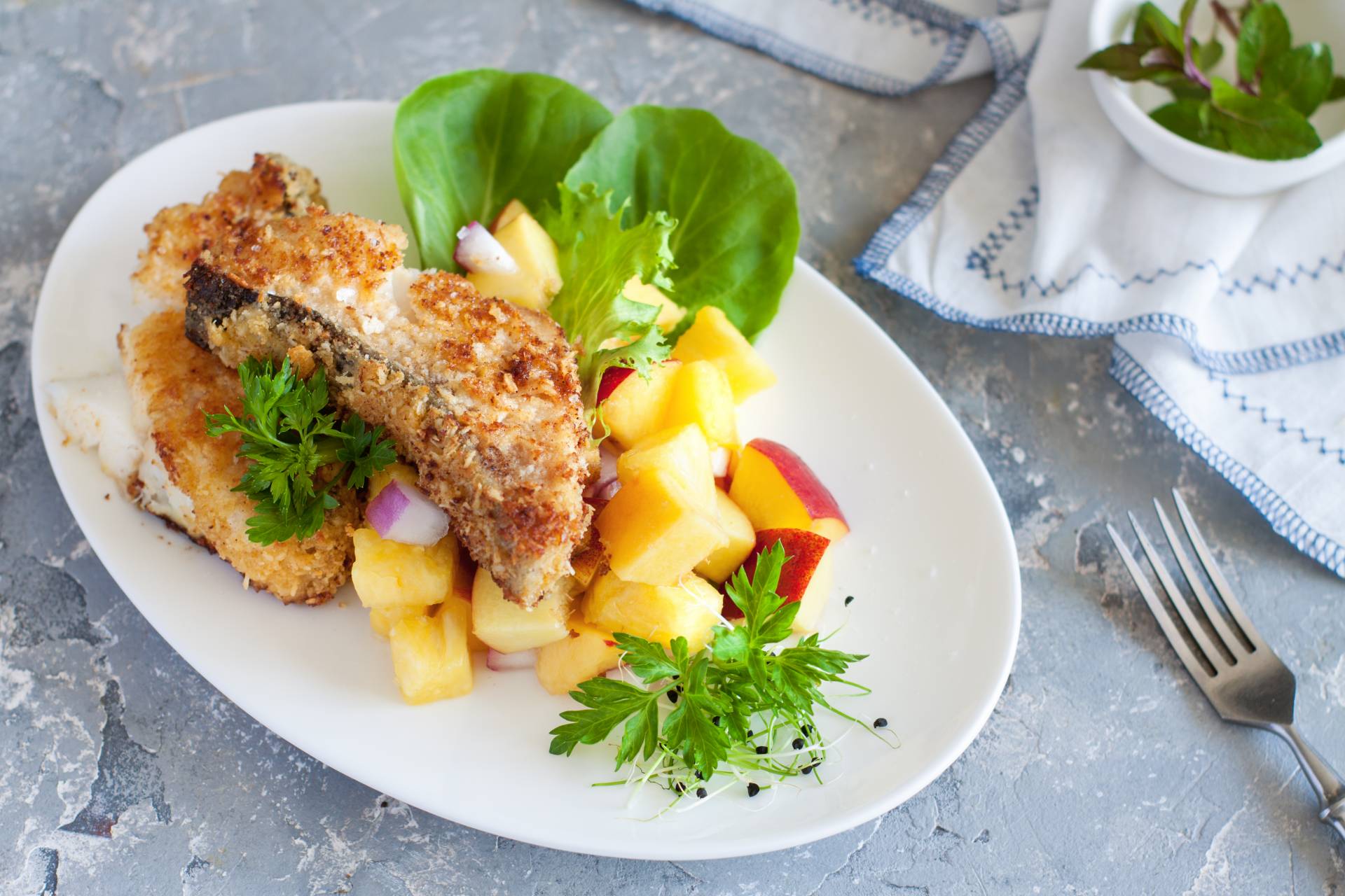 Coconut Crusted Mahi