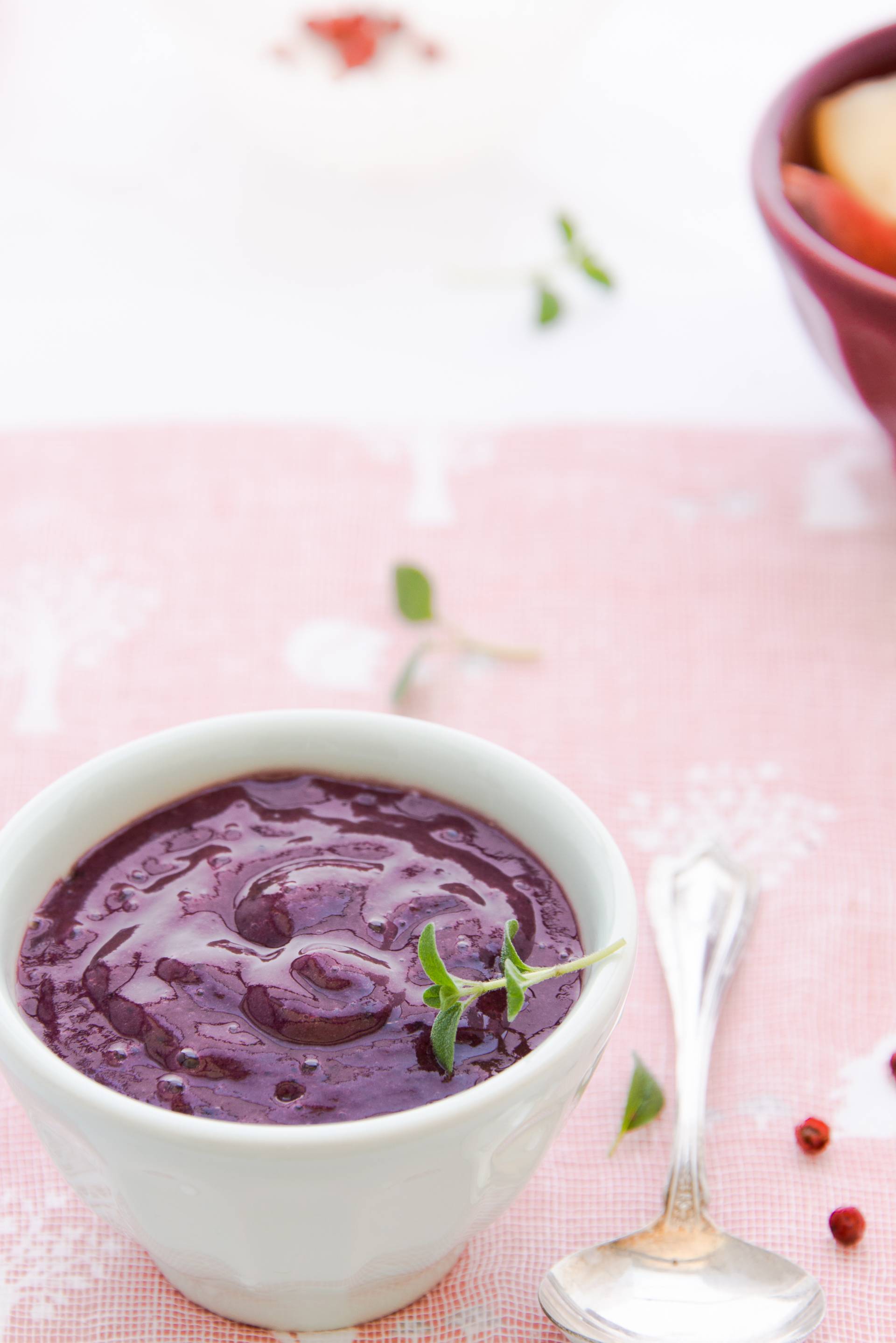 Blueberry & beet puree