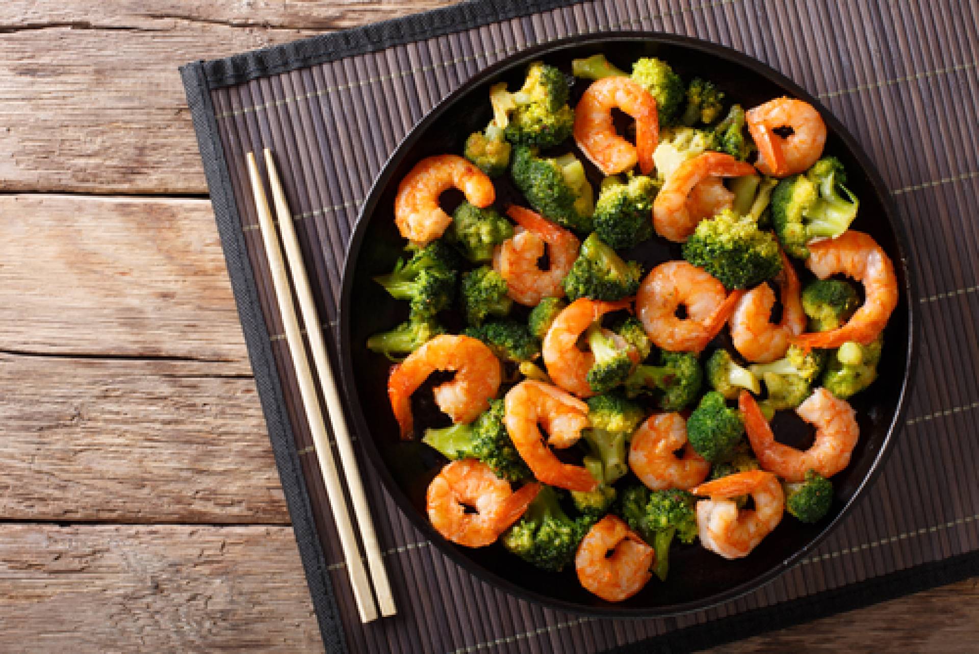 General Tso's Shrimp and Broccoli