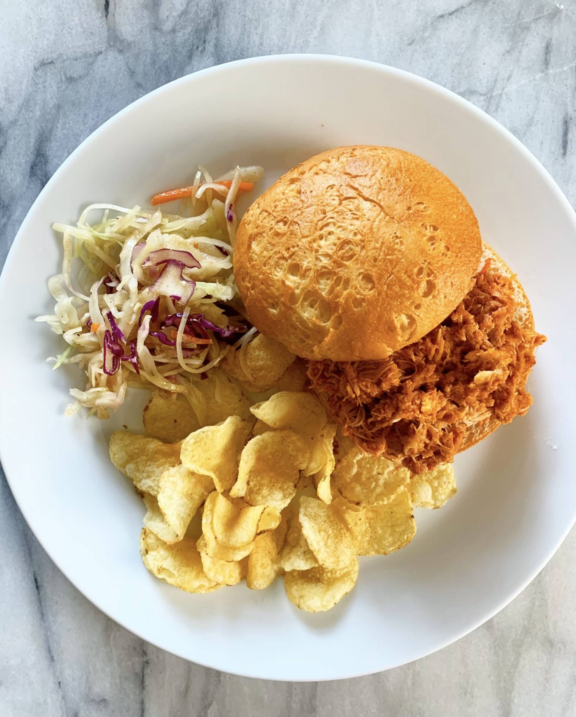 BBQ Pulled Chicken Sandwich BBQ Pulled Chicken Sandwich