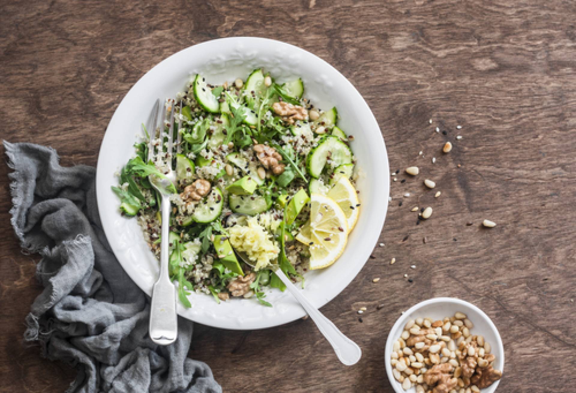 Quinoa & Arugula Grain Bowl-Shrimp