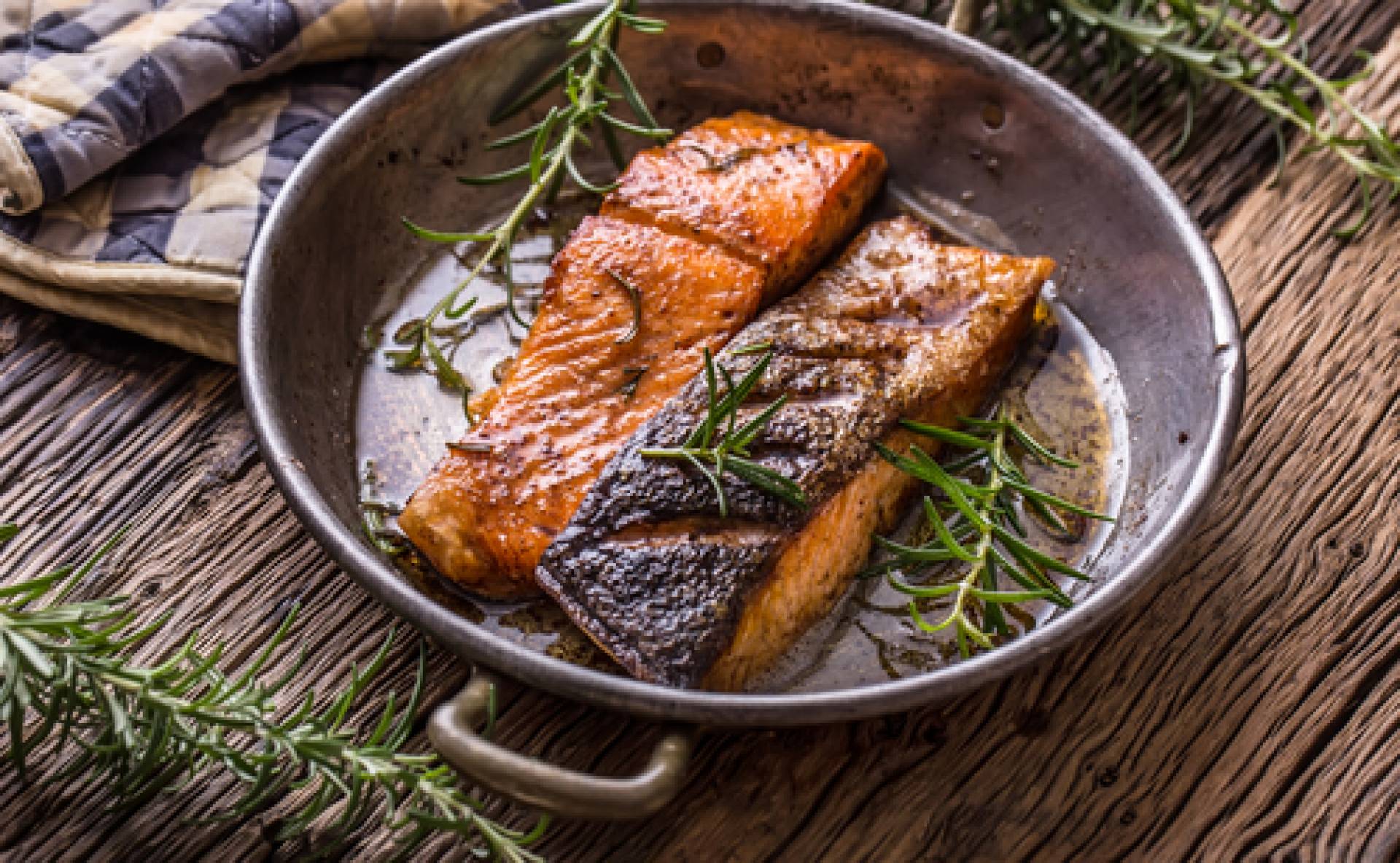 Pan Seared Salmon & Vegetable Succotash