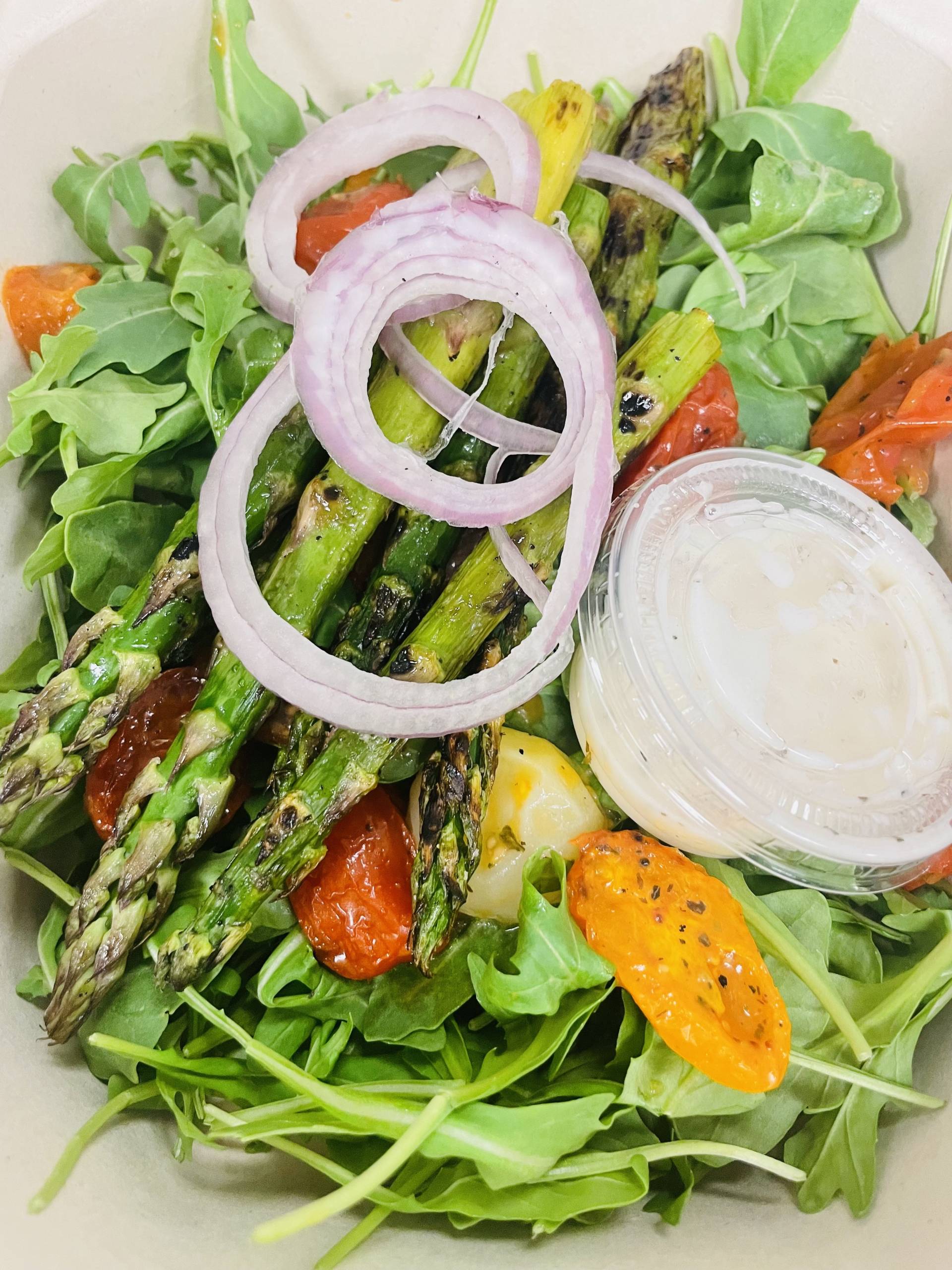 Grilled Asparagus Salad-Shrimp