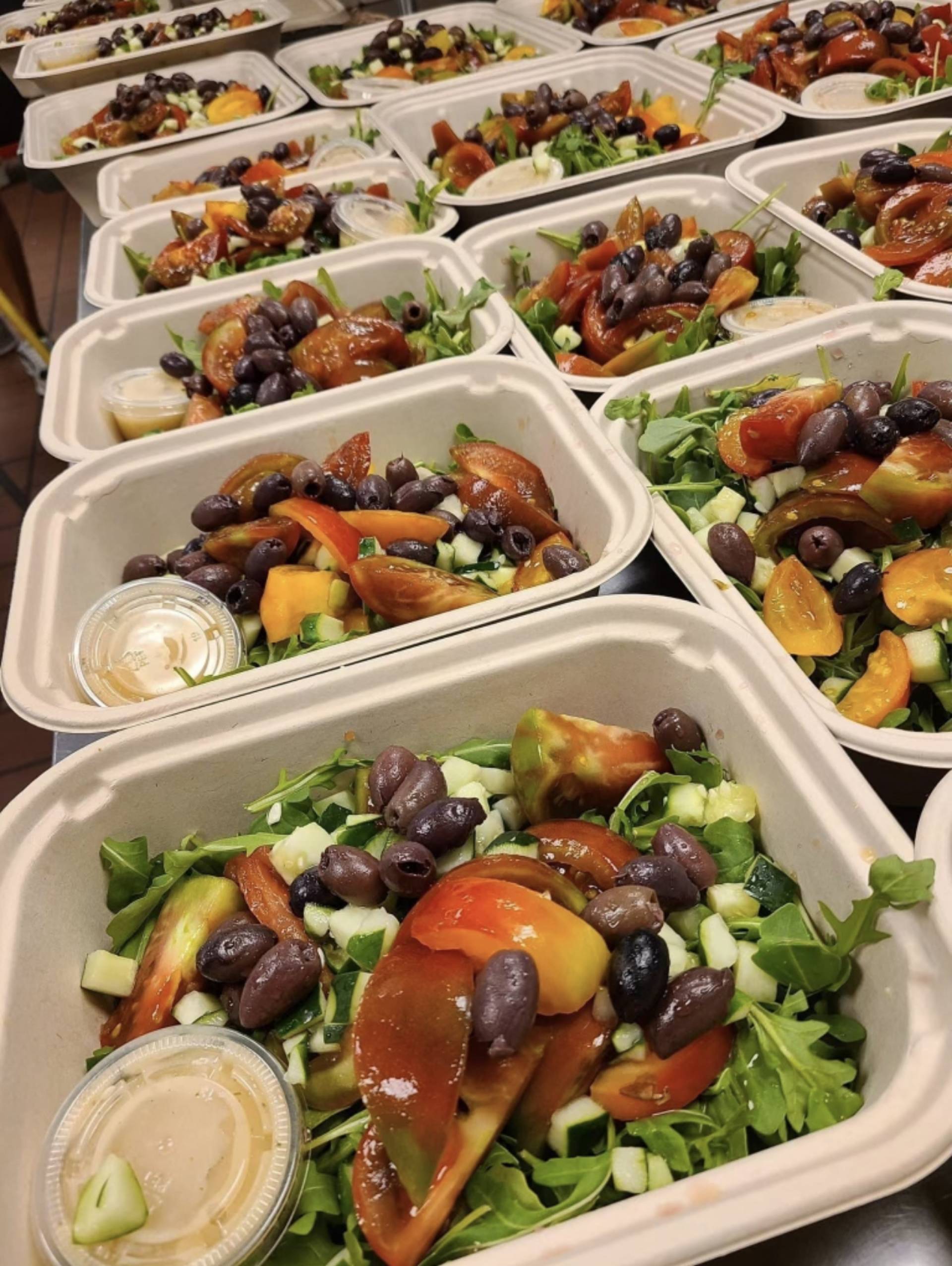 Heirloom Tomato Salad-Salmon Burger Heirloom Tomato Salad-Salmon Burger
