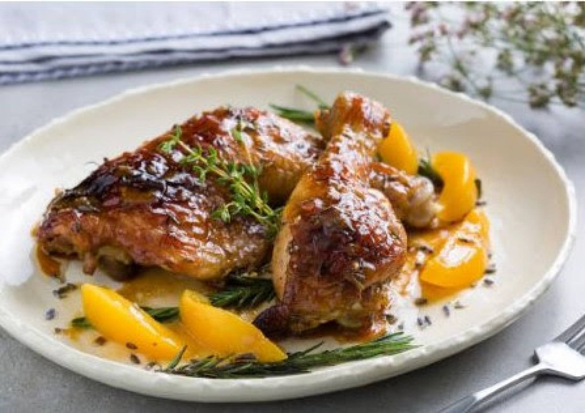Local Peach Marmalade Glazed Chicken Local Peach Marmalade Glazed Chicken