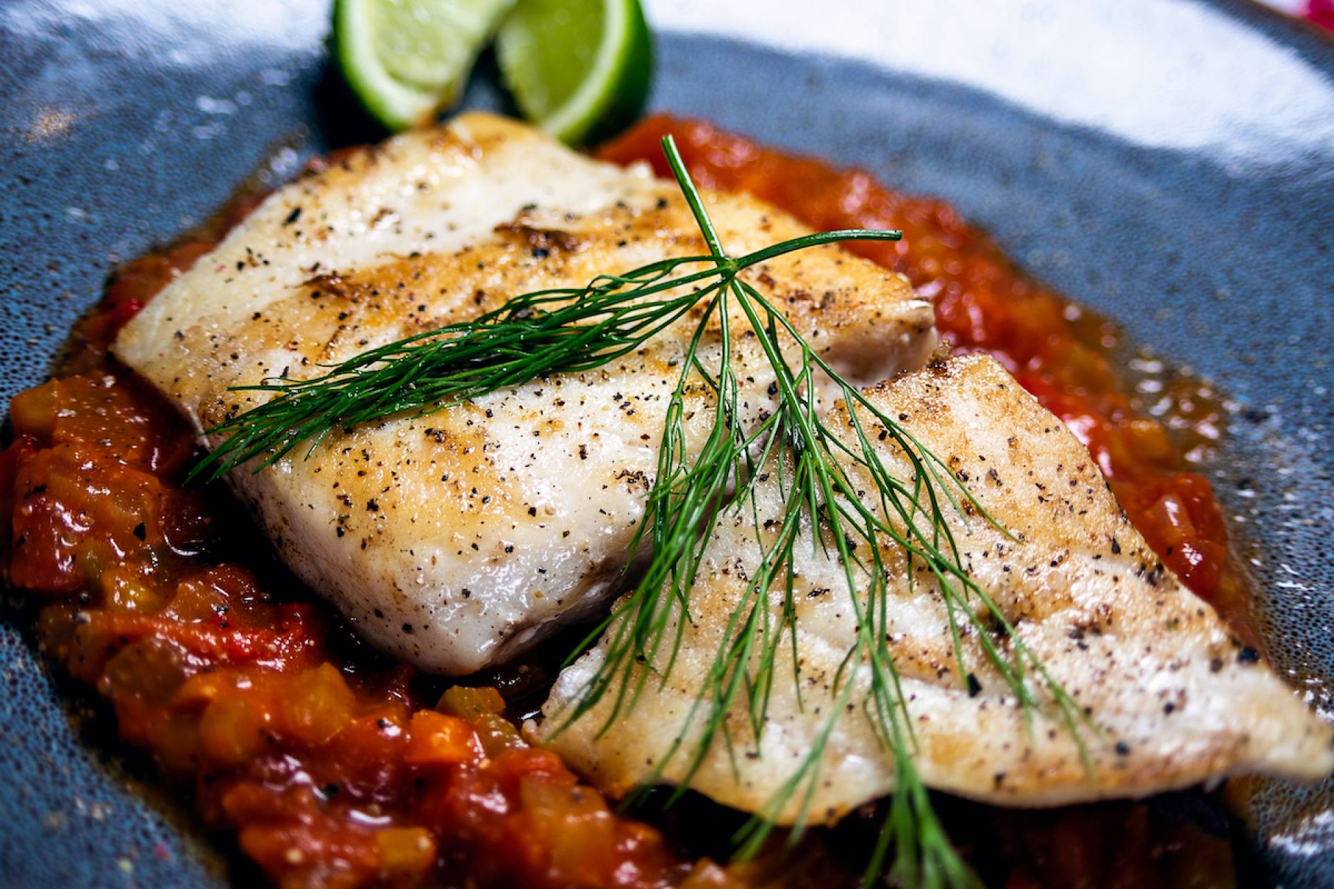 Stewed Tomato Mahi Mahi