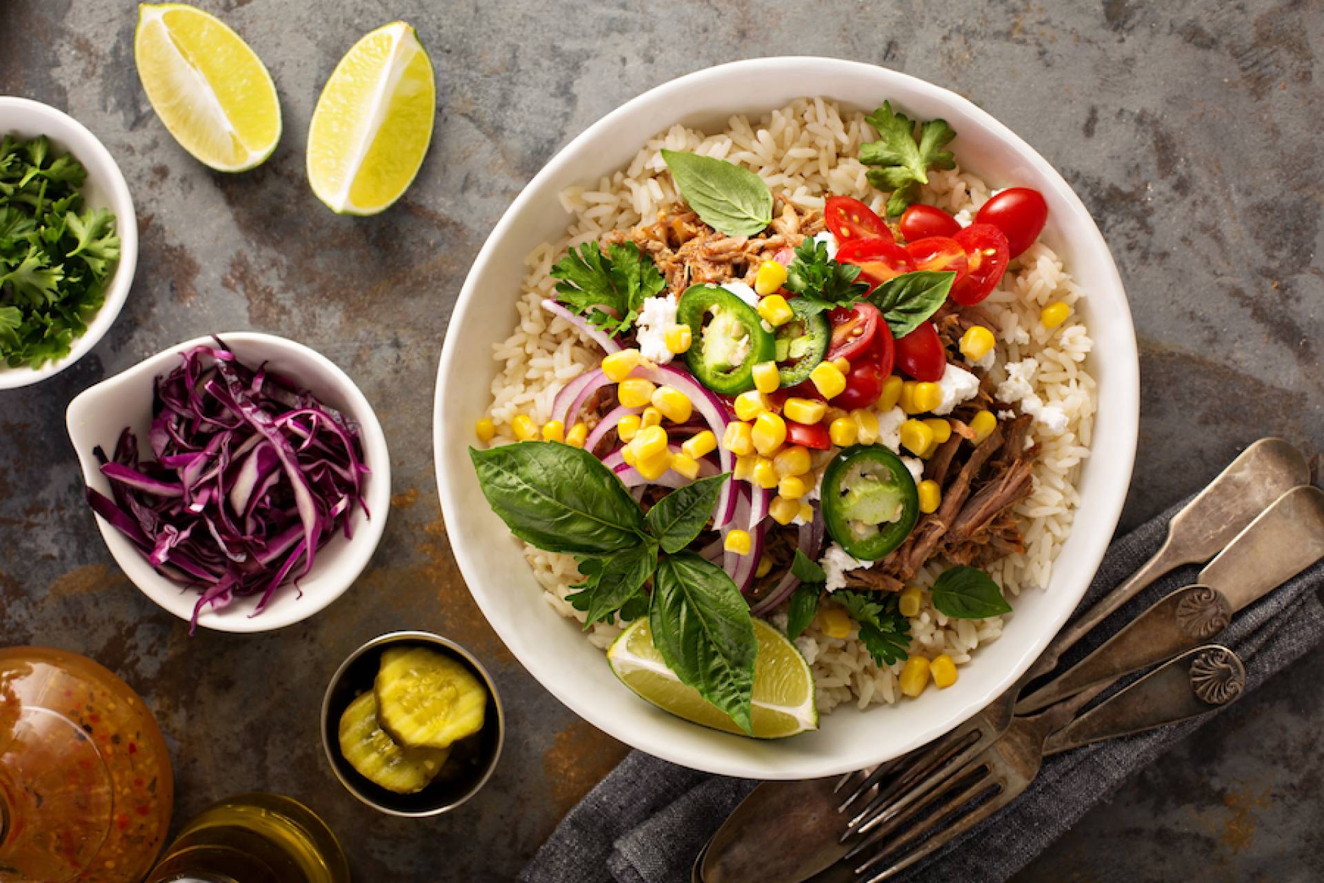 Brown Rice Bowl-Chopped Chicken