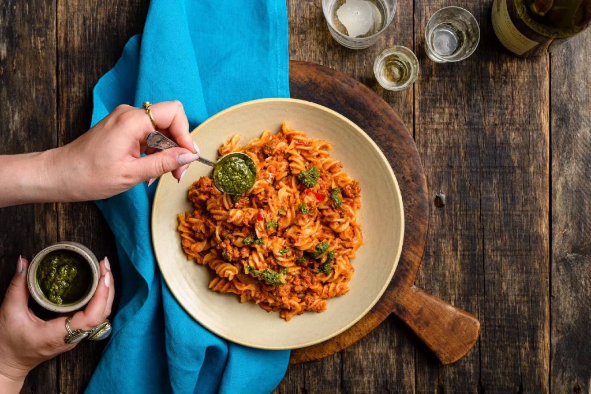 Bolognese with gf pasta Bolognese with gf pasta